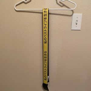 buckle down kanji black web belt